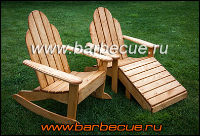 Садовое кресло-качалка. Кресло для сада с подставкой для ног. Купить садовое кресло